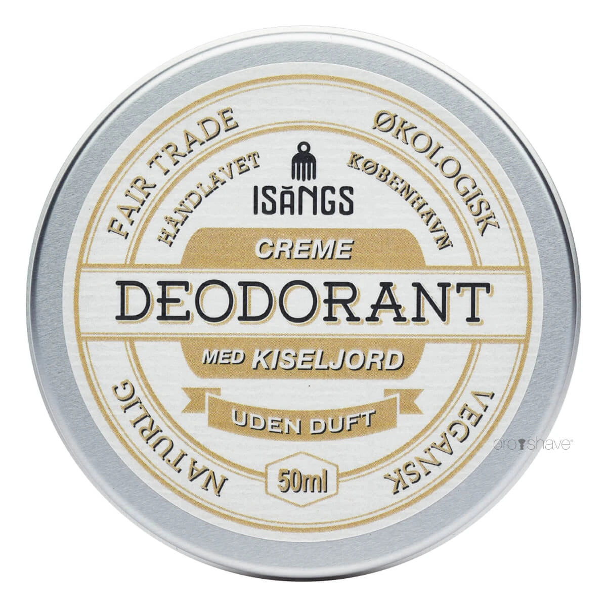 Kräm Deodorant med kiseldioxid, oparfymerad, 50 ml.
