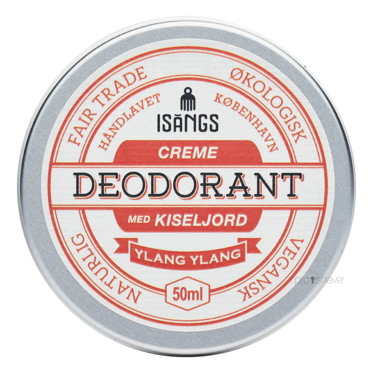 Krämig Deodorant med kiseldioxid, Ylang Ylang, 50 ml.