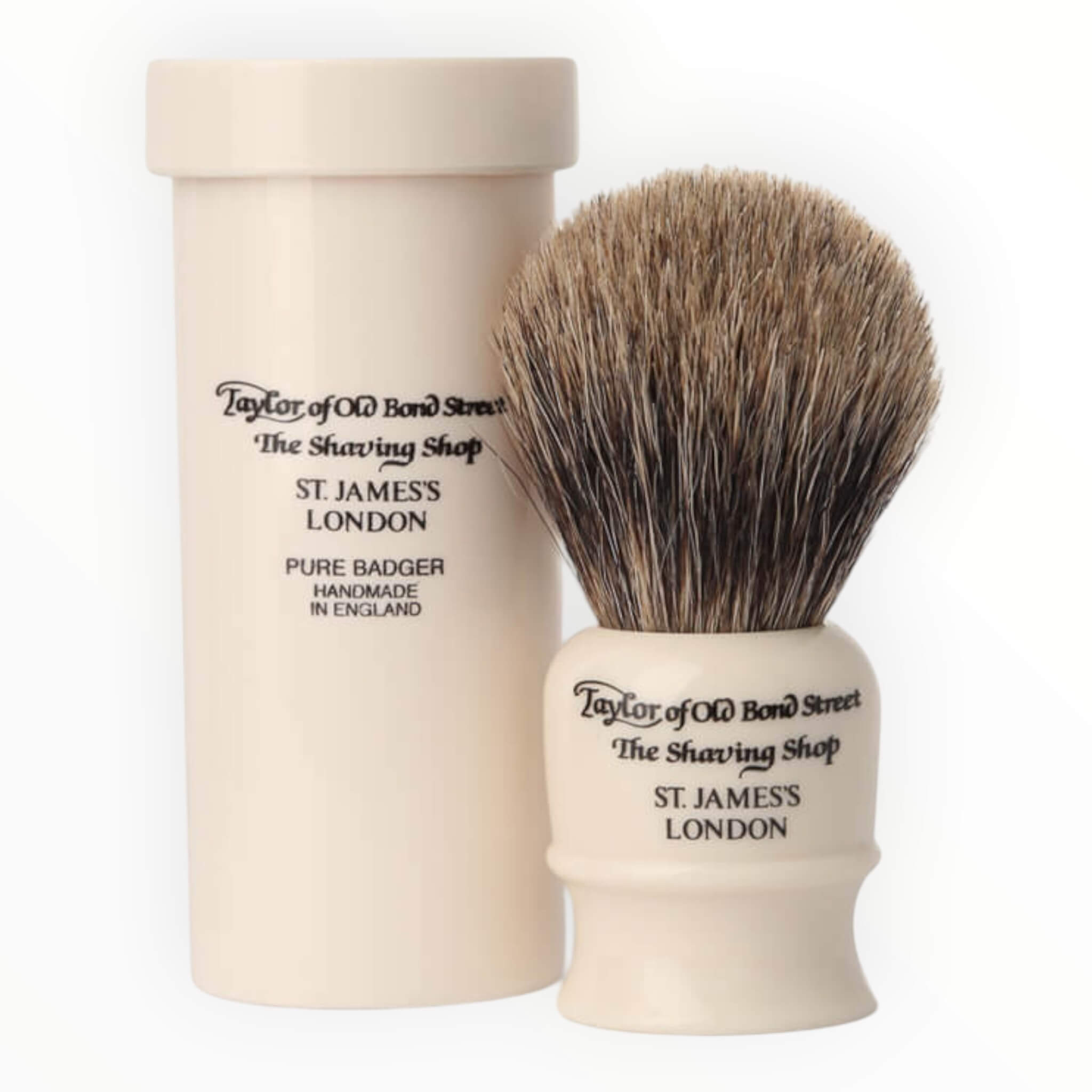 Reseborste i tub, Pure Badger, Ivory