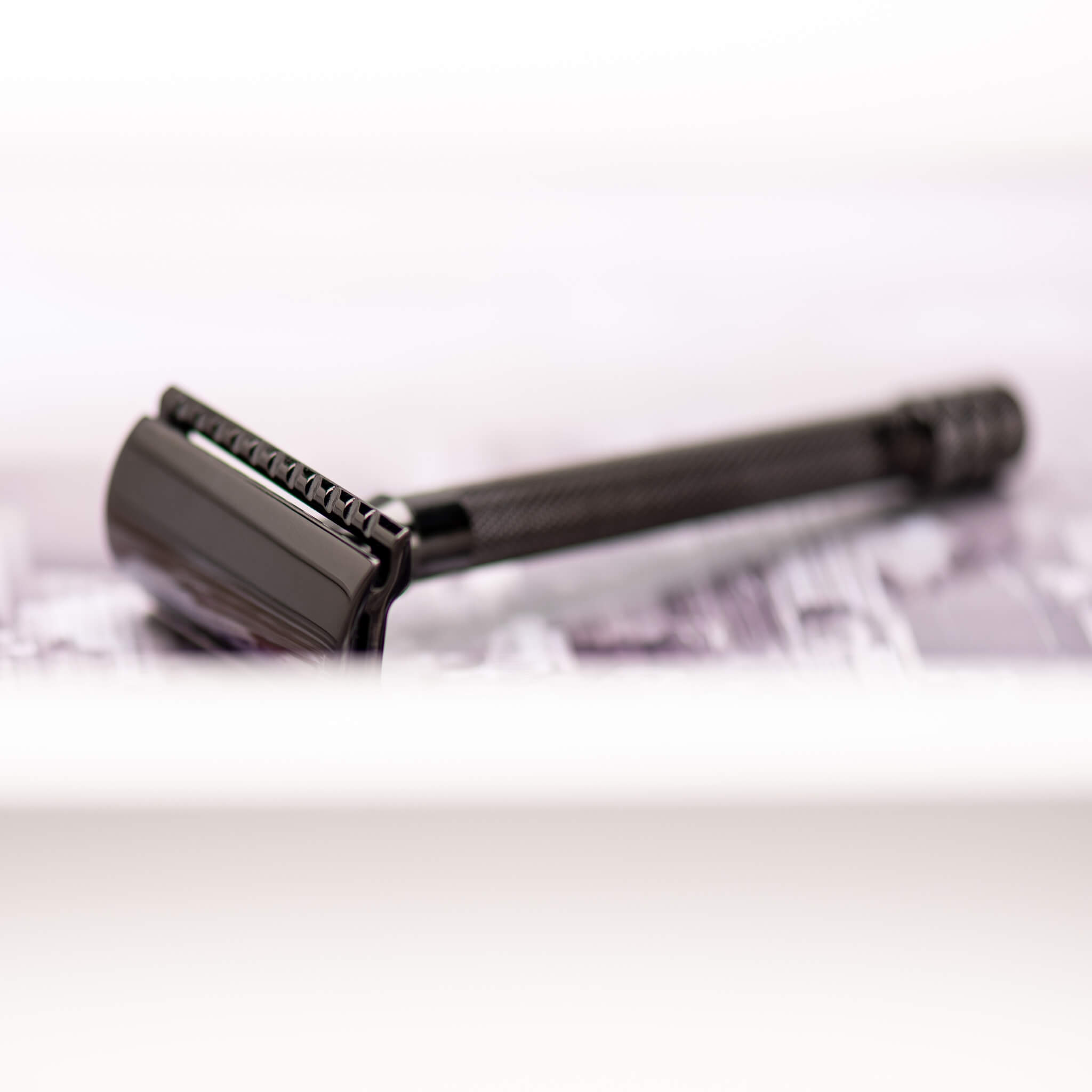 23 Säkerhetshyvel, långt grepp, svart