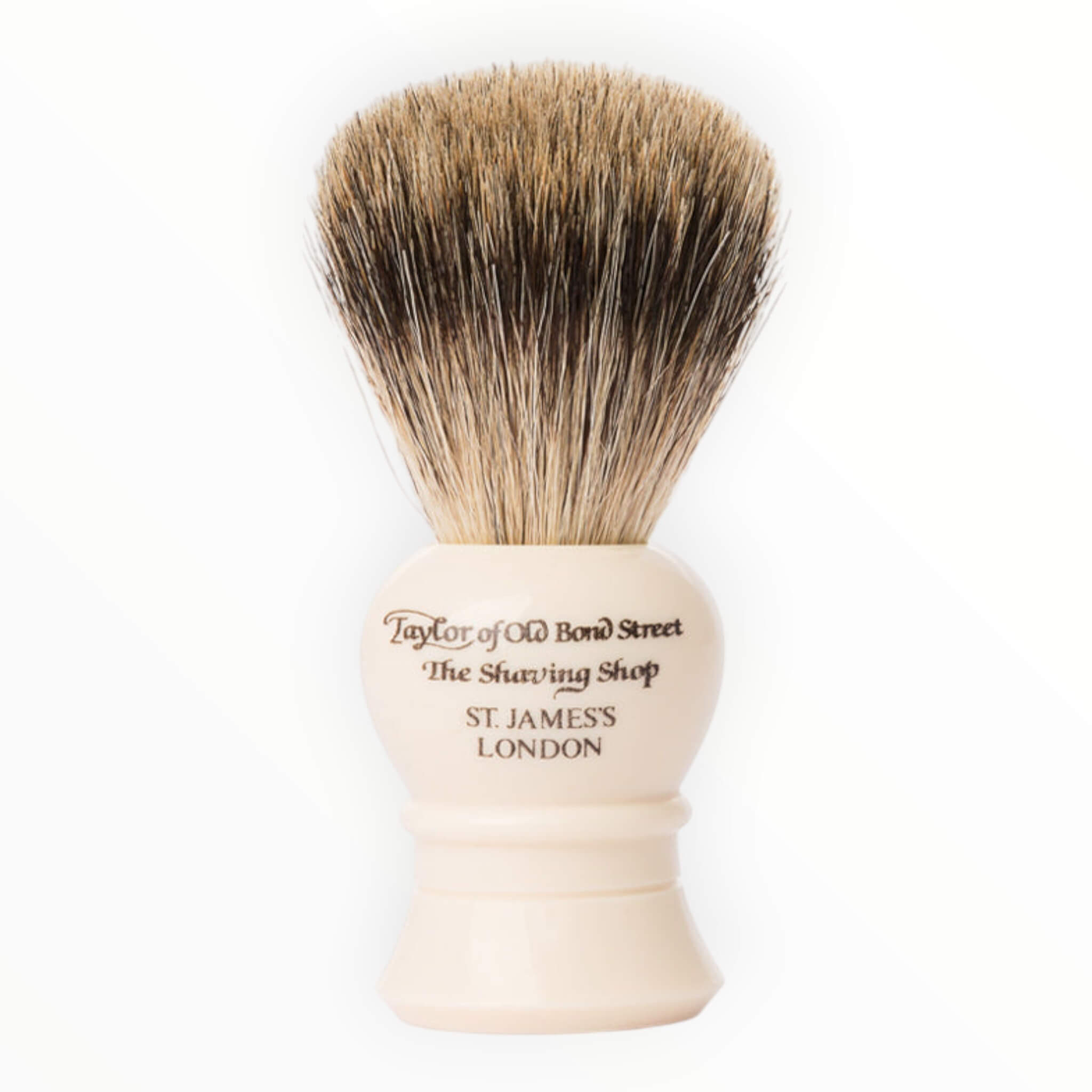 Rakborste, Pure Badger, Traditionell, S, Ivory