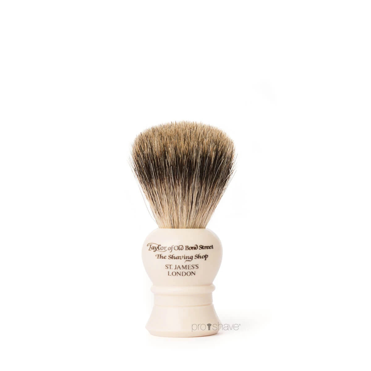 Rakborste, Pure Badger, Traditionell, S, Ivory