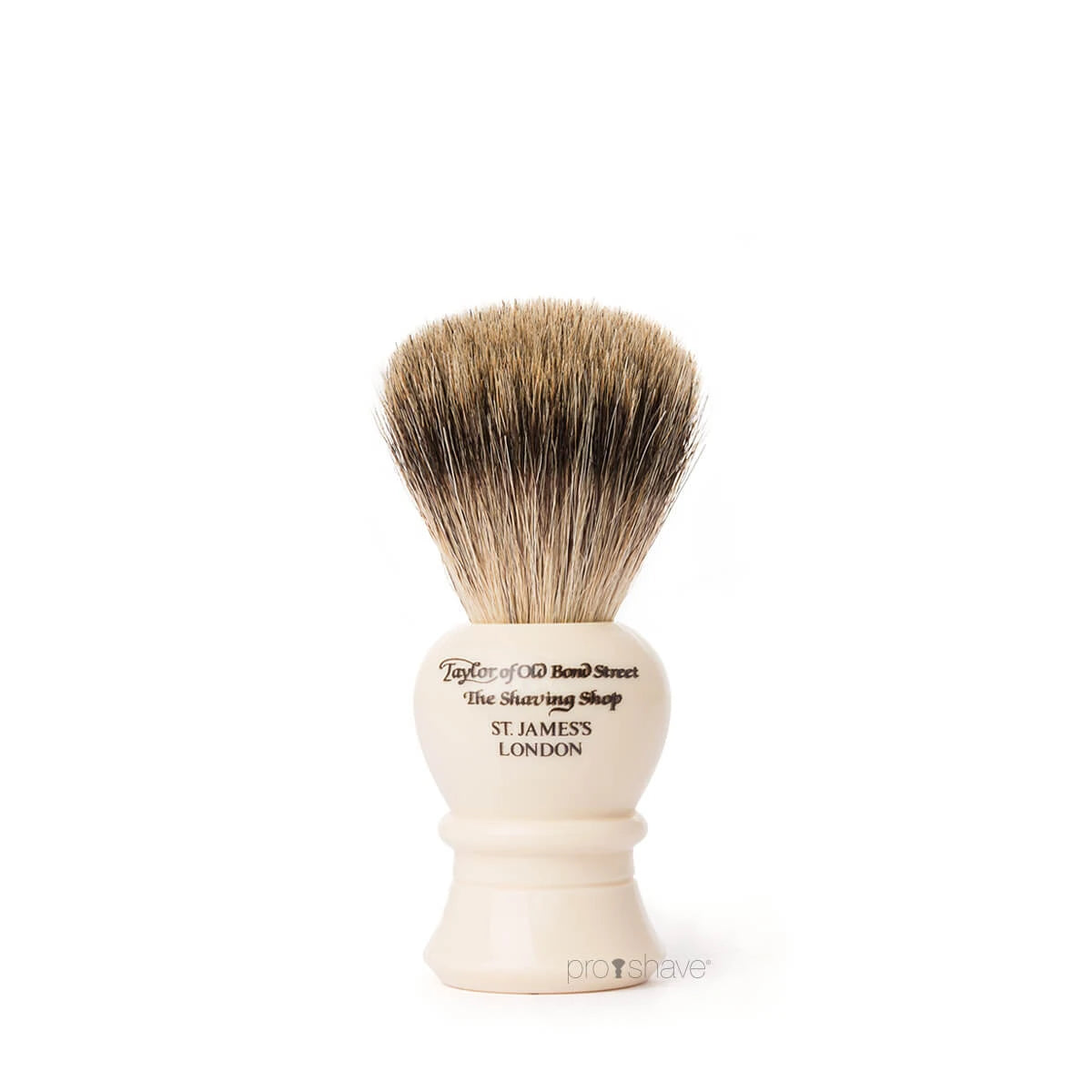 Rakborste, Pure Badger, Traditionell, M, Ivory