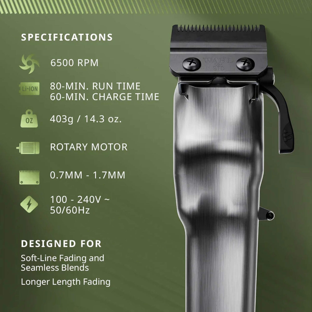Cordless Legend+, begränsad upplaga, olivgrön
